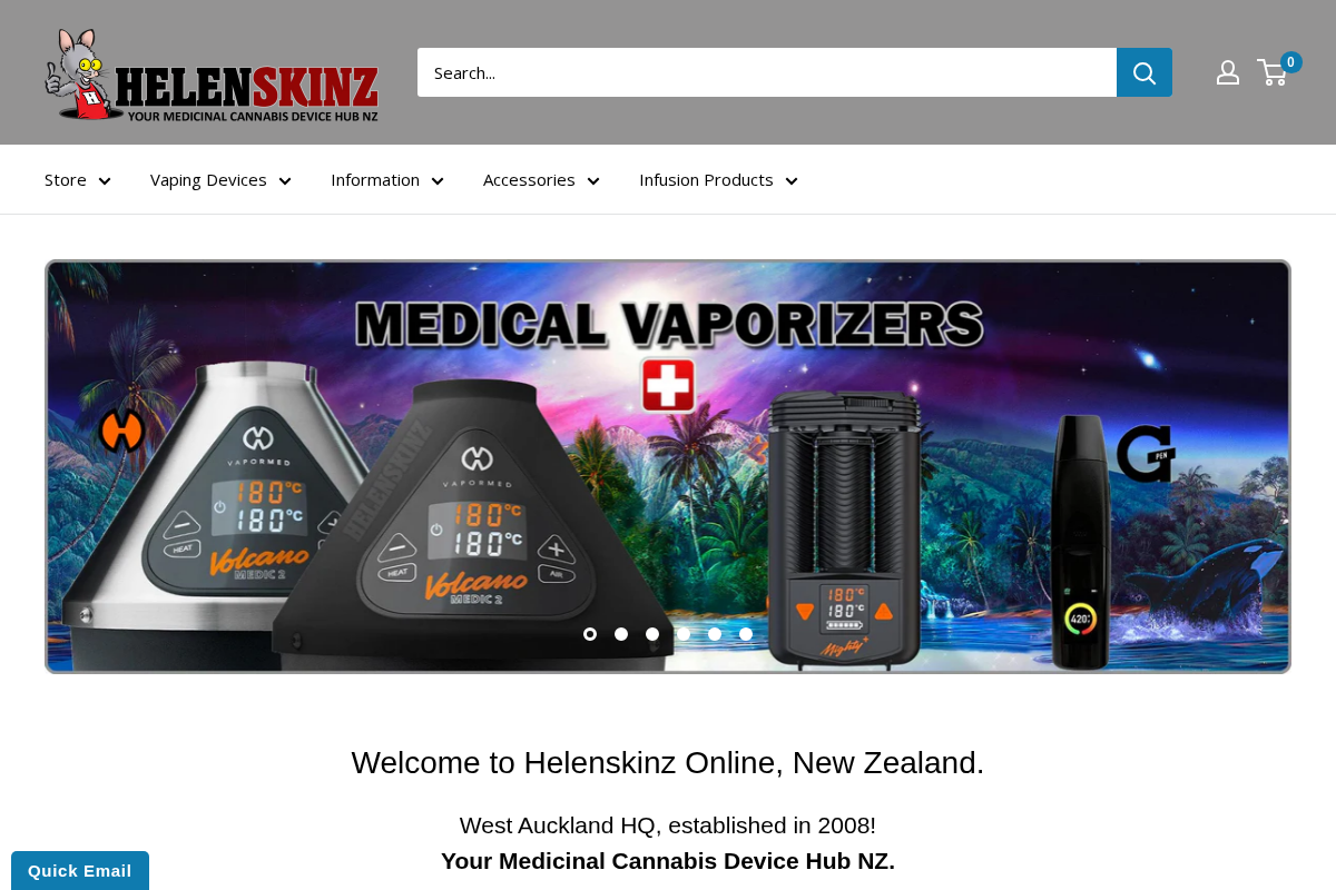 Helenskinz homepage screenshot