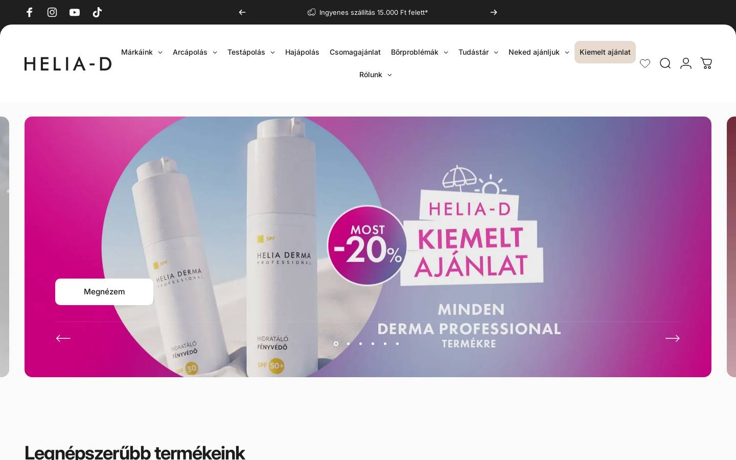 helia-d.hu homepage screenshot