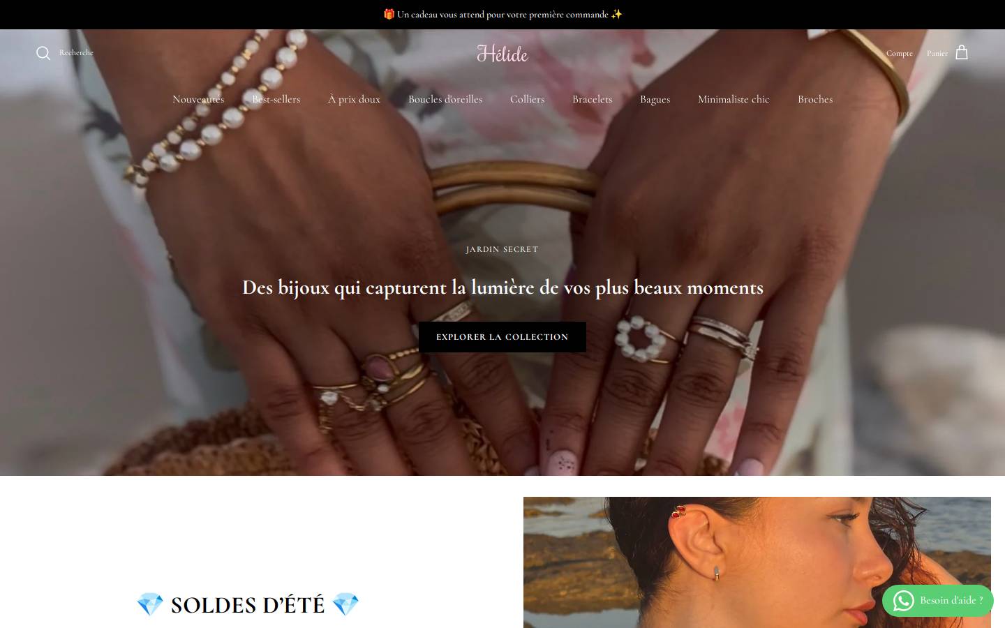 Helide homepage screenshot