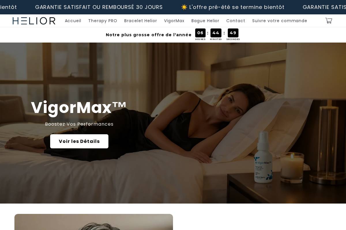 Helior France homepage screenshot