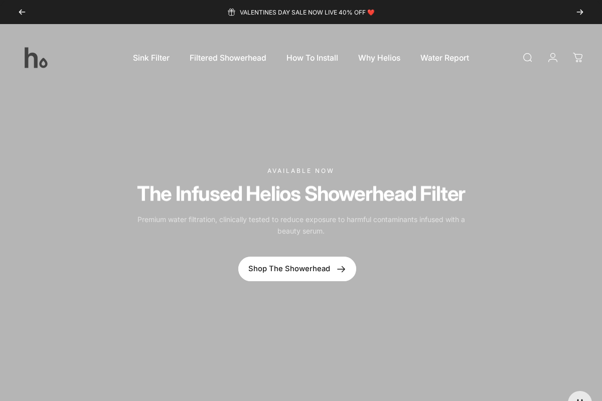 Heliosfilter homepage screenshot