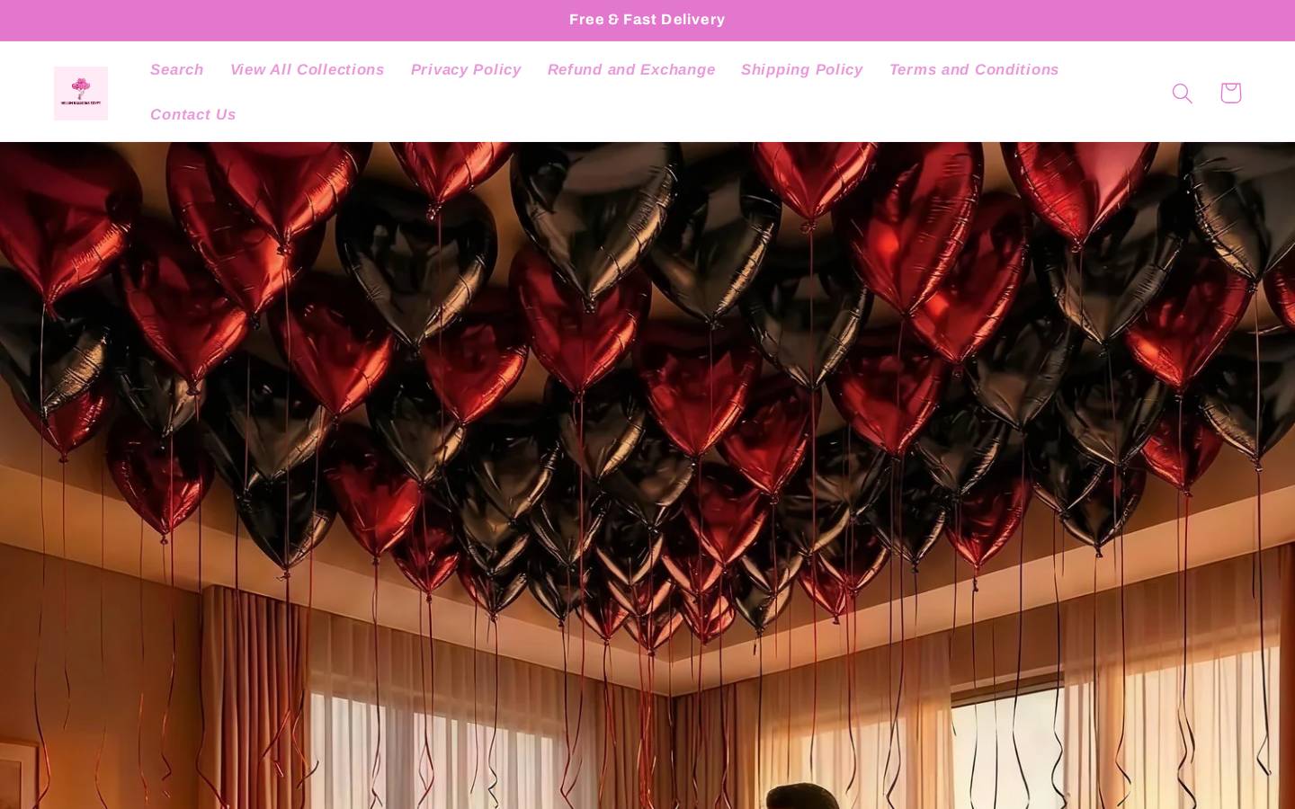 heliumballoonsegypt.com homepage screenshot