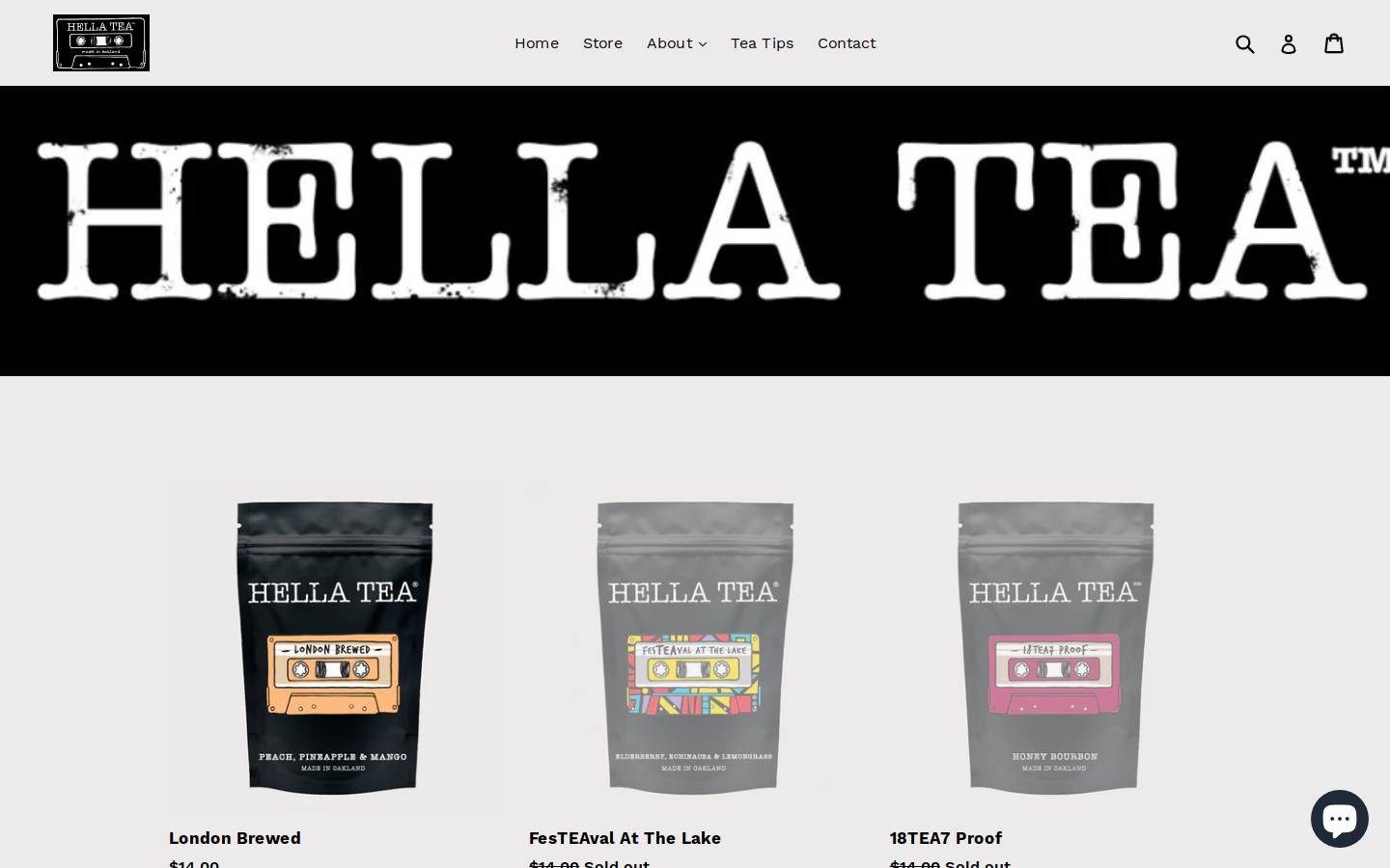 hellatea.com homepage screenshot