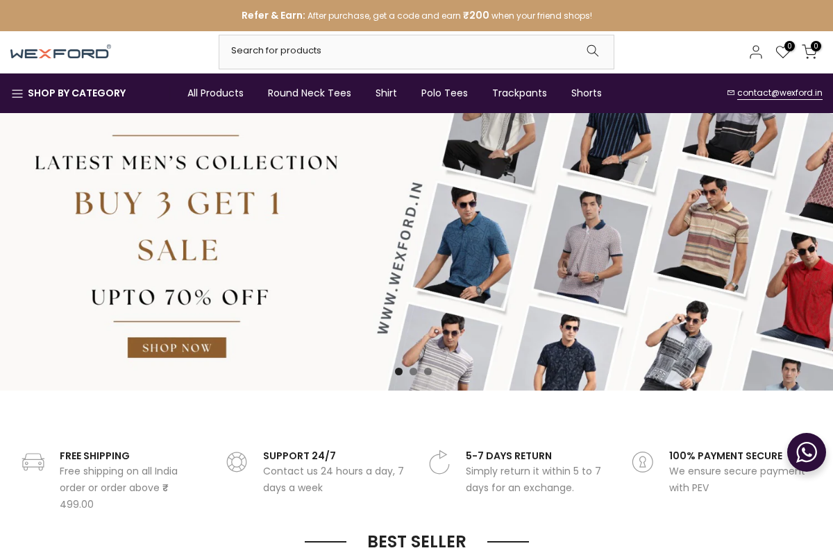 Wexford homepage screenshot