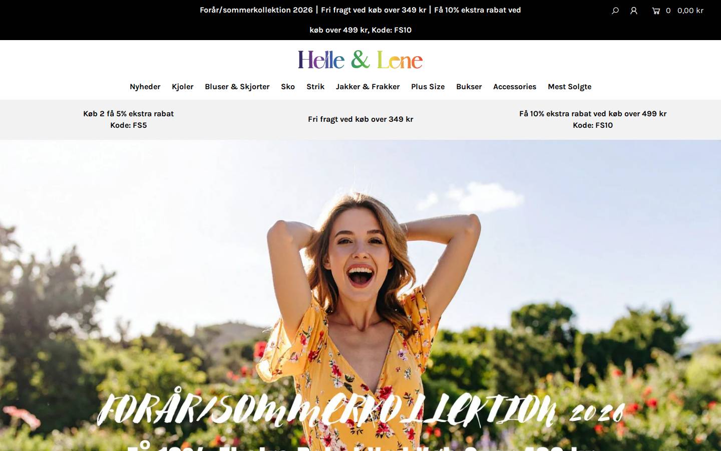 Helle Lene homepage screenshot