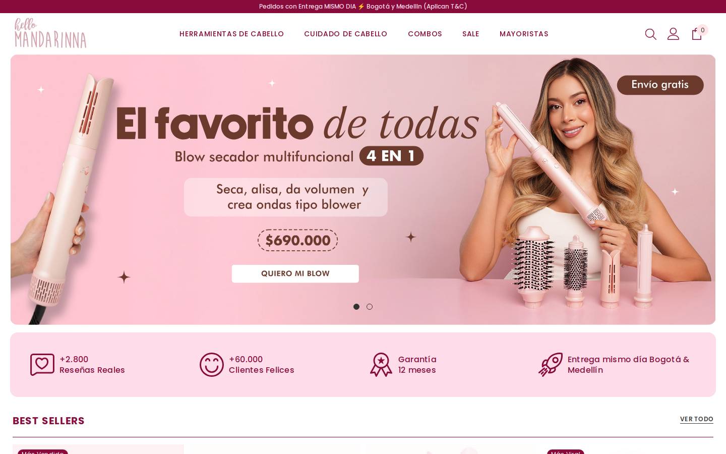 hello-mandarinna.com homepage screenshot