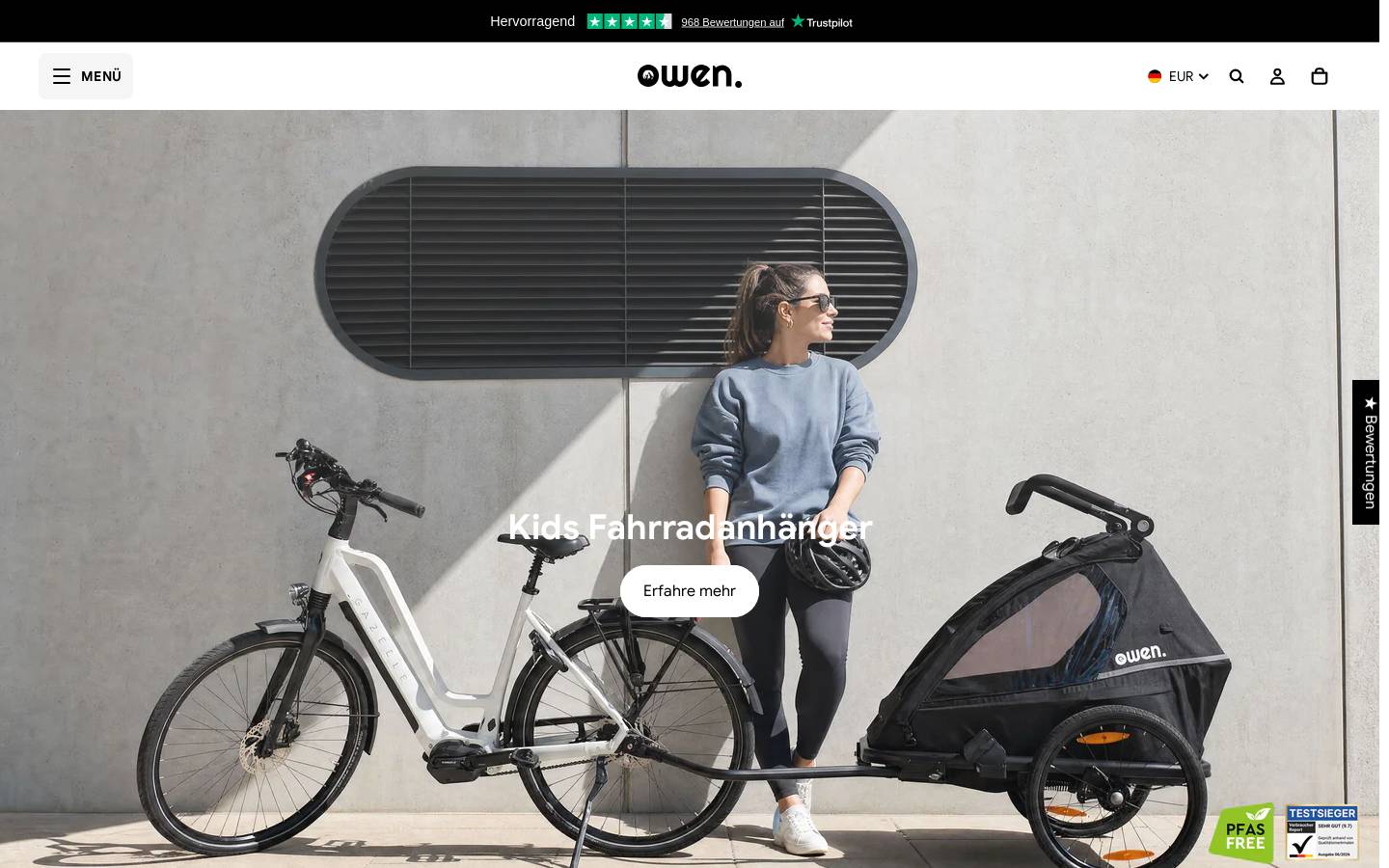 Hello Owen homepage screenshot