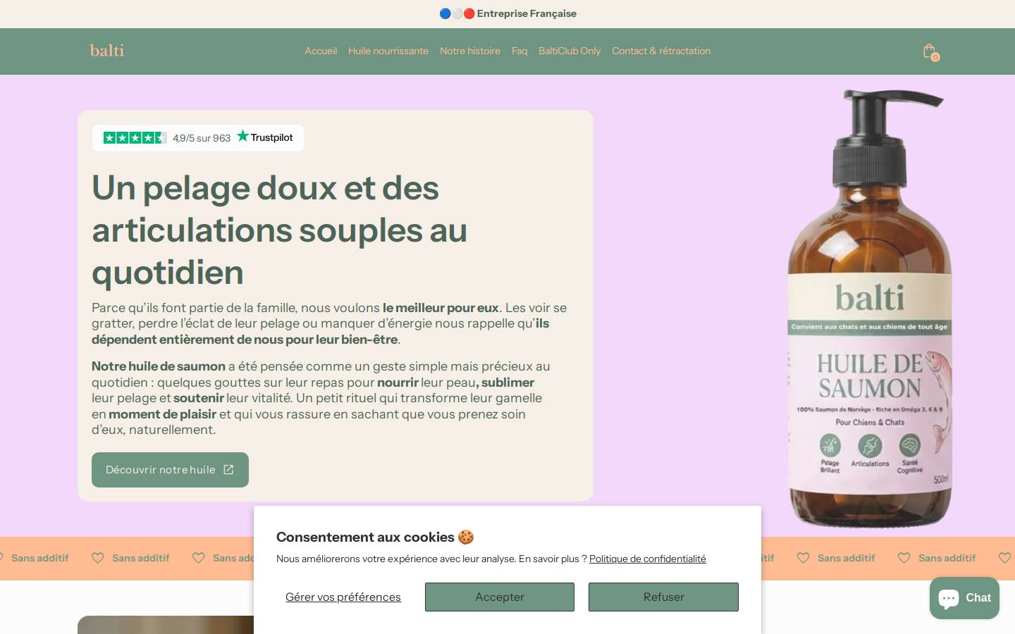 hellobalti.fr homepage screenshot