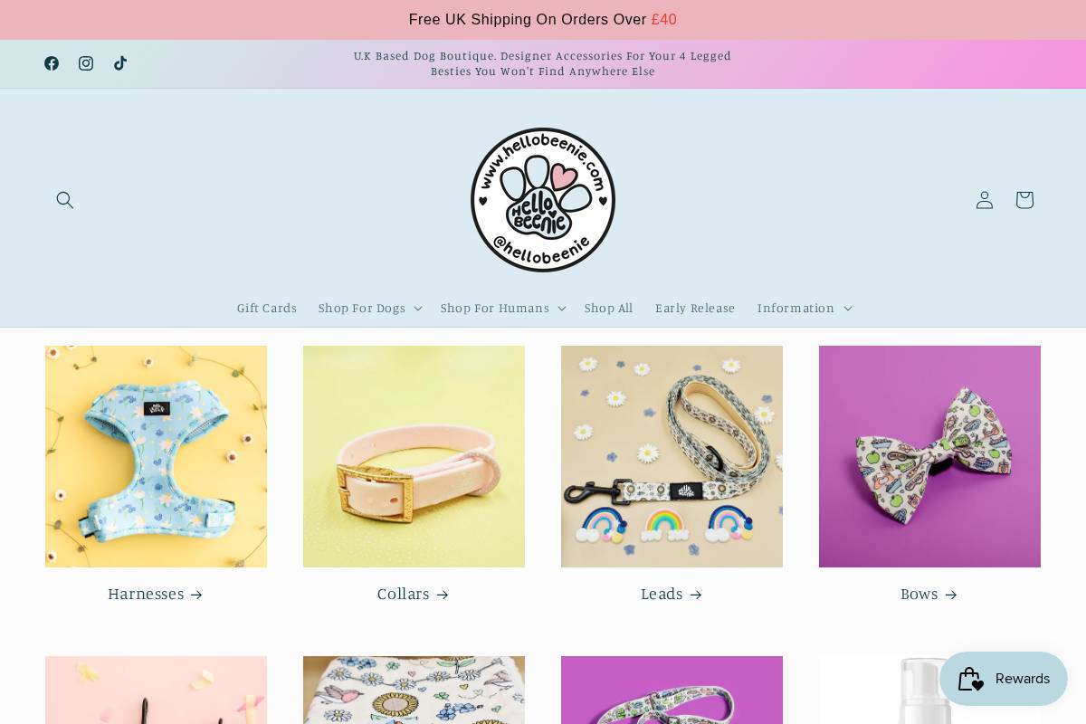 Hello Beenie homepage screenshot