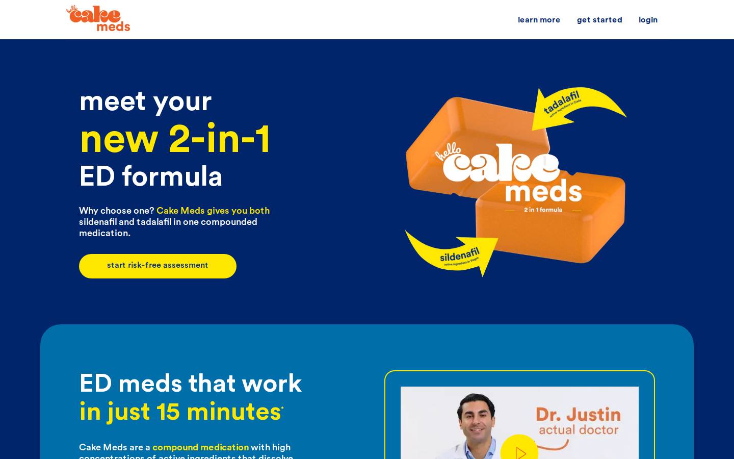hellocakecondoms.com homepage screenshot