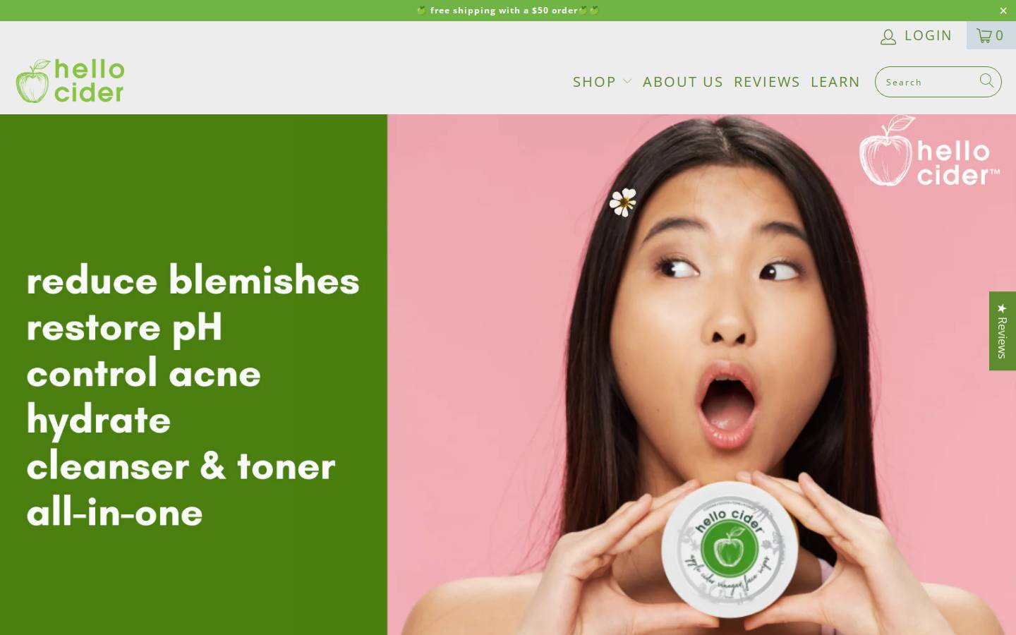 hellocider.com homepage screenshot