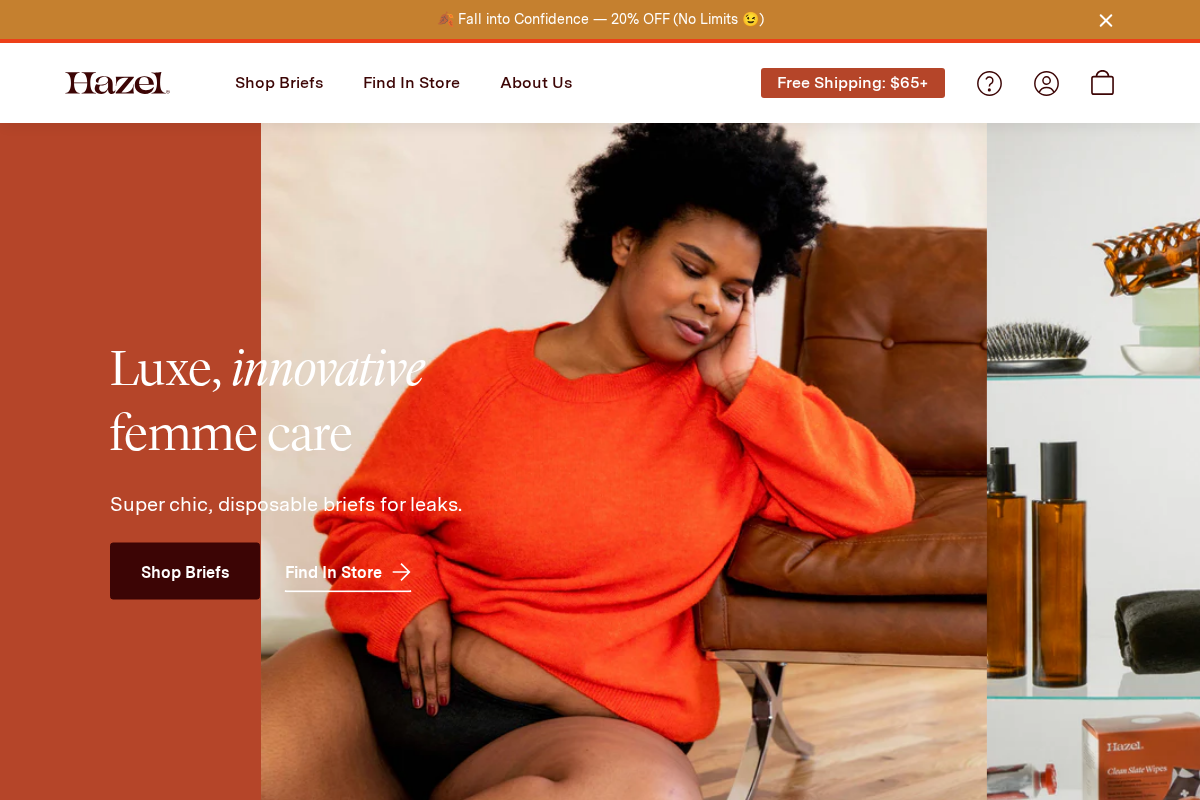 hellohazel.com homepage screenshot