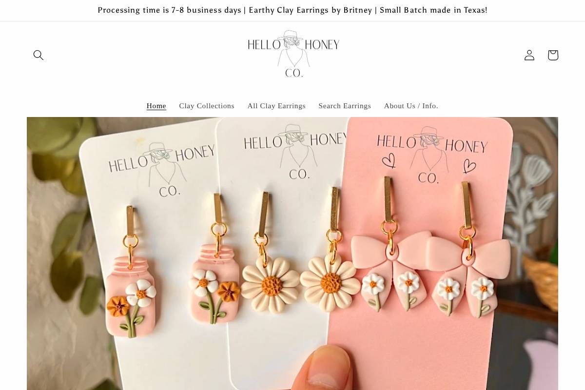 hellohoneycompanyy.com homepage screenshot