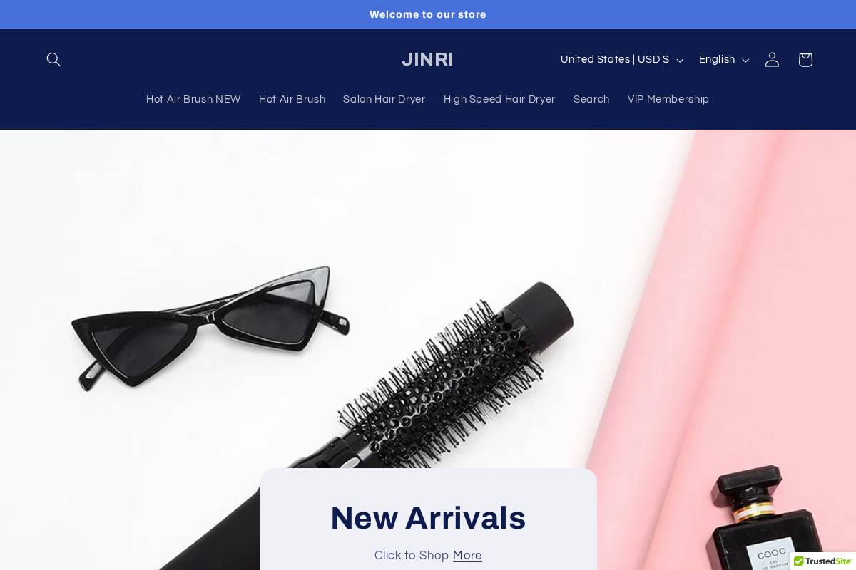 hellojinri.com homepage screenshot