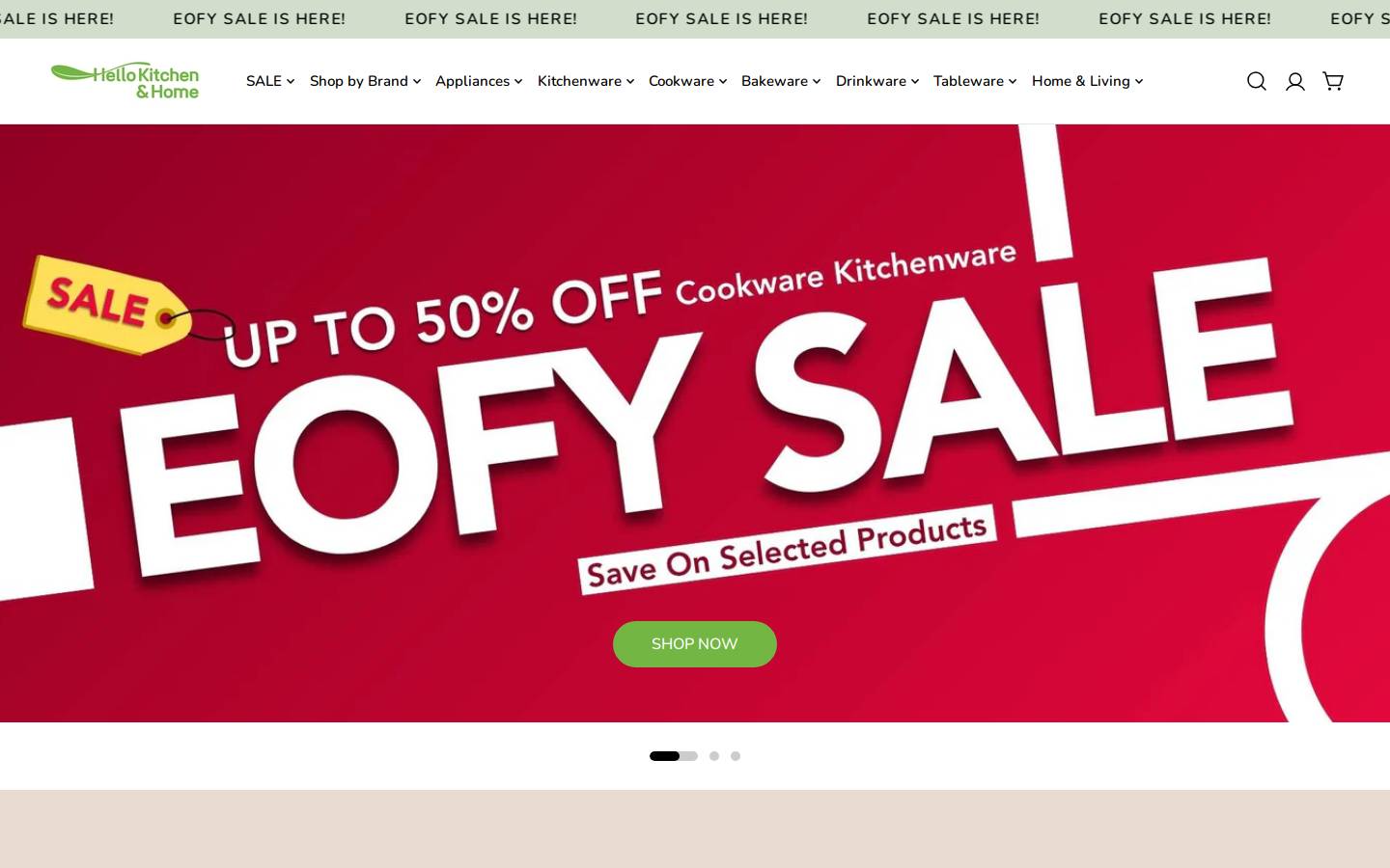 hellokitchen.com.au homepage screenshot