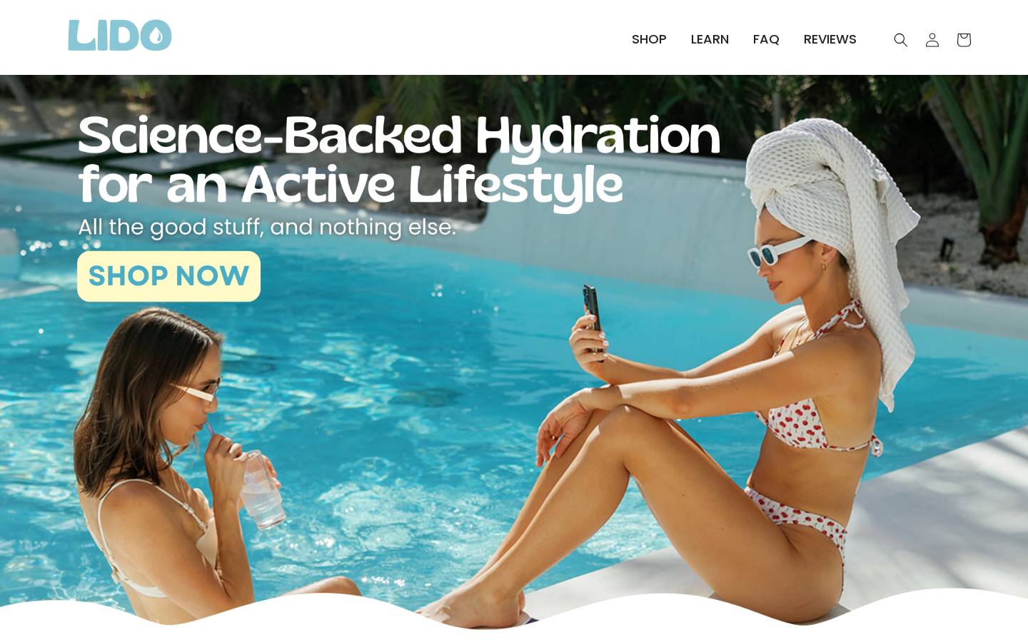 hellolido.com homepage screenshot