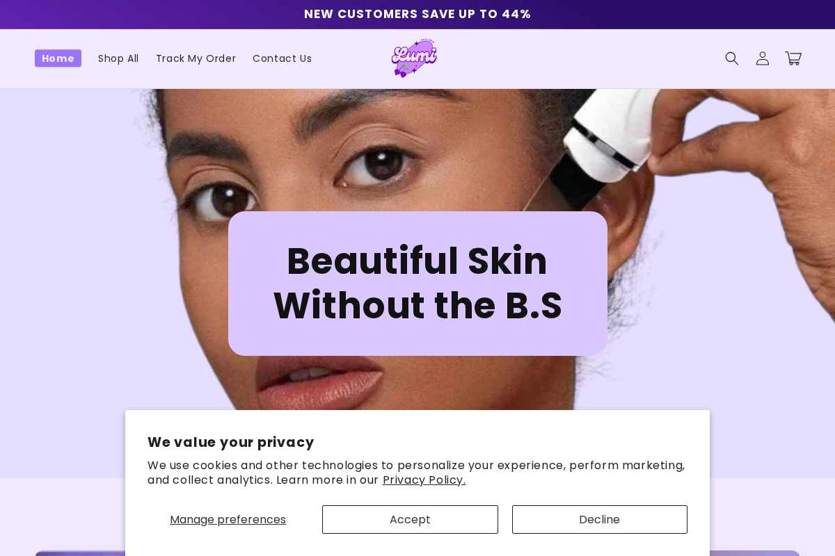 hellolumi.shop homepage screenshot