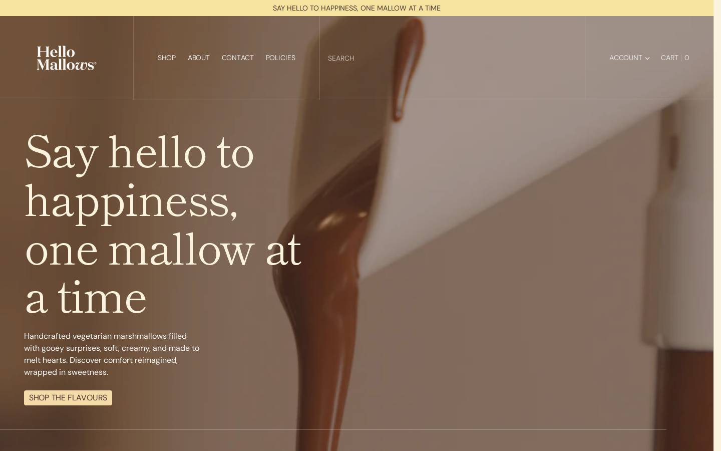 hellomallows.com homepage screenshot