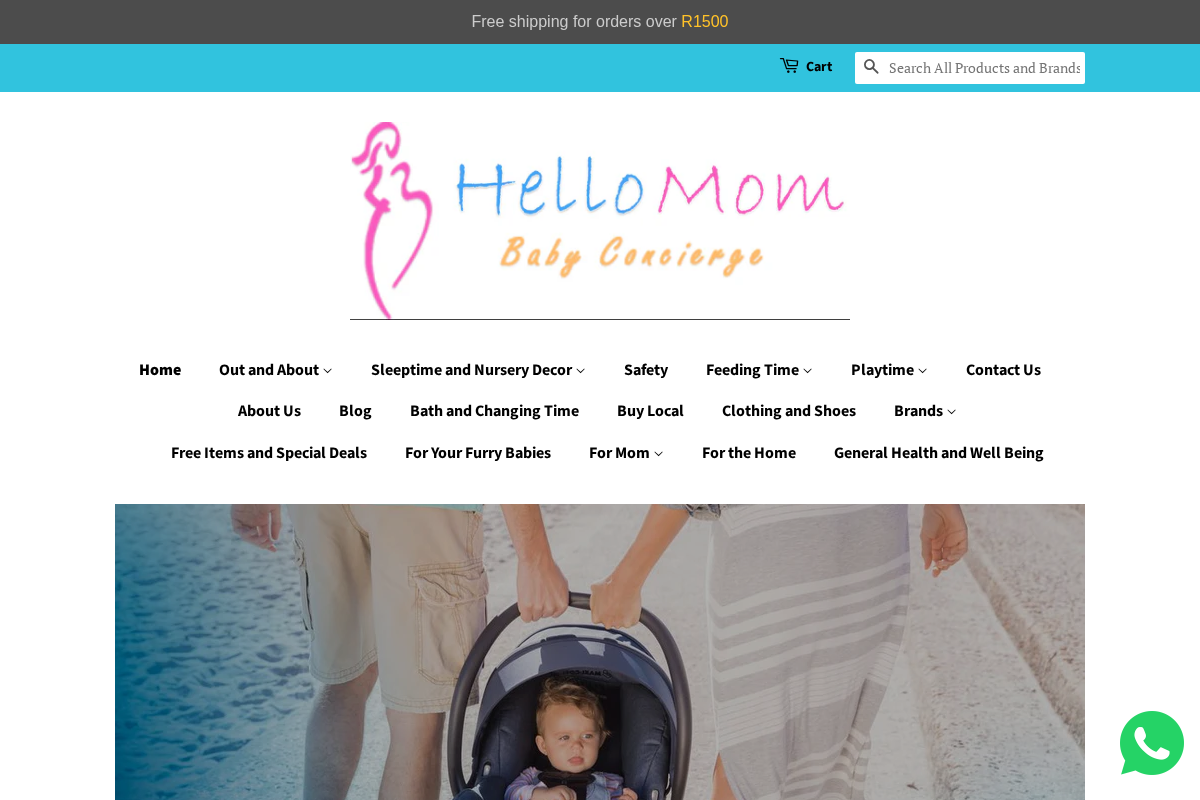 www.hellomom.co.za homepage screenshot