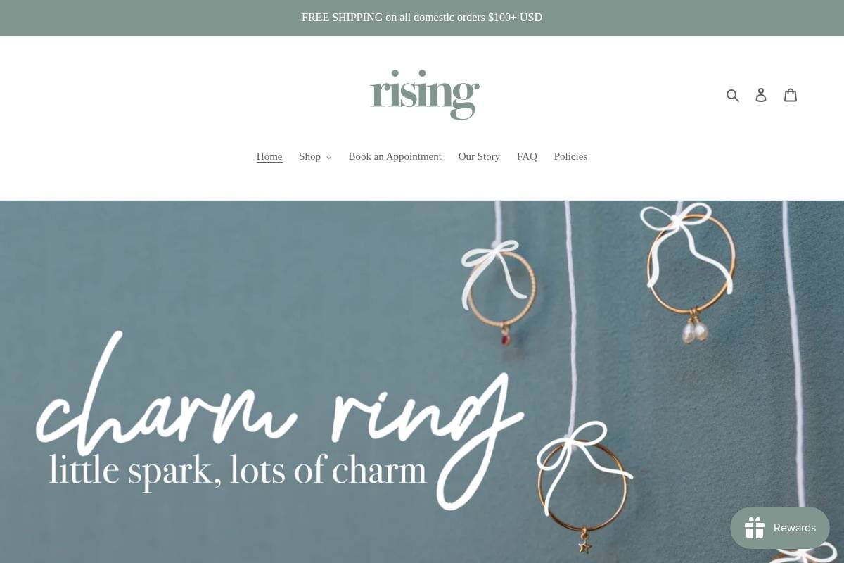hellorising.com homepage screenshot