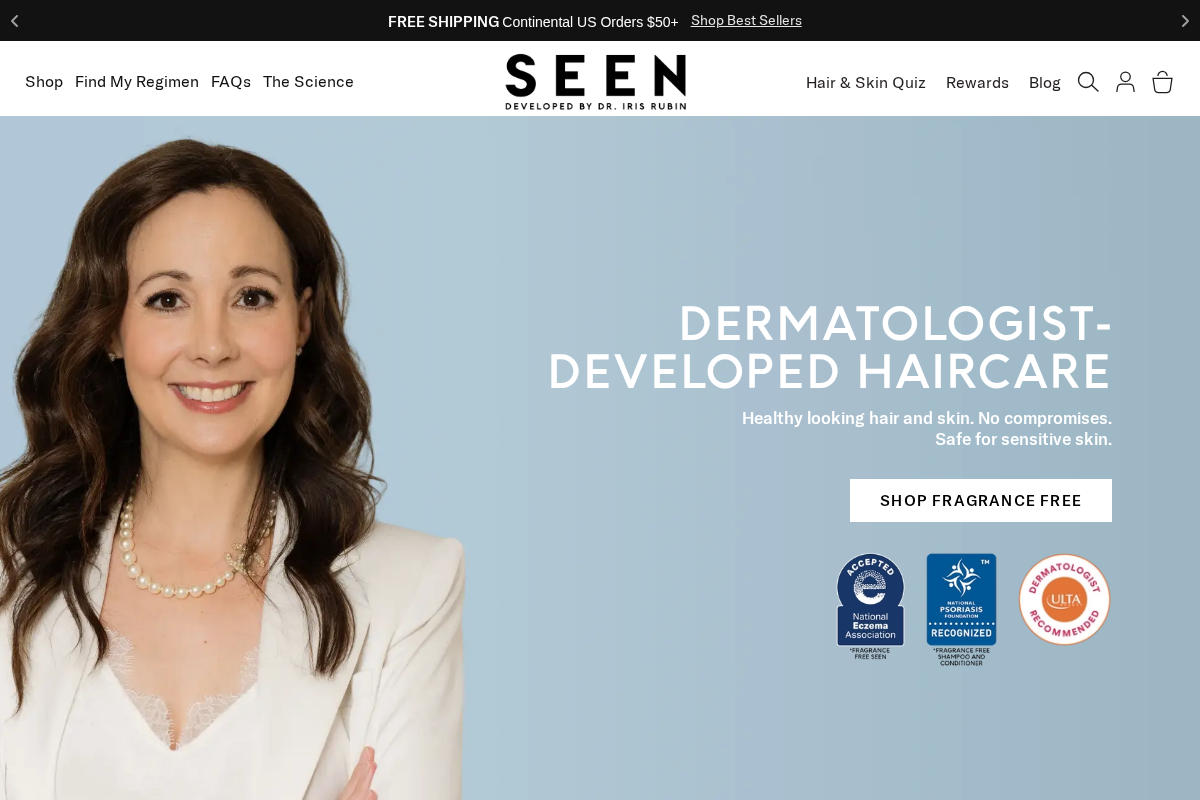 helloseen.com homepage screenshot