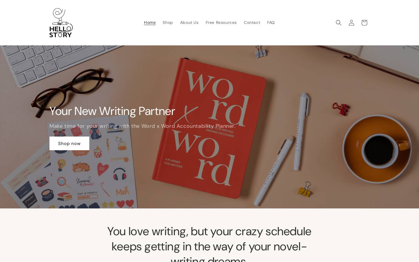 hellostoryshop.com homepage screenshot