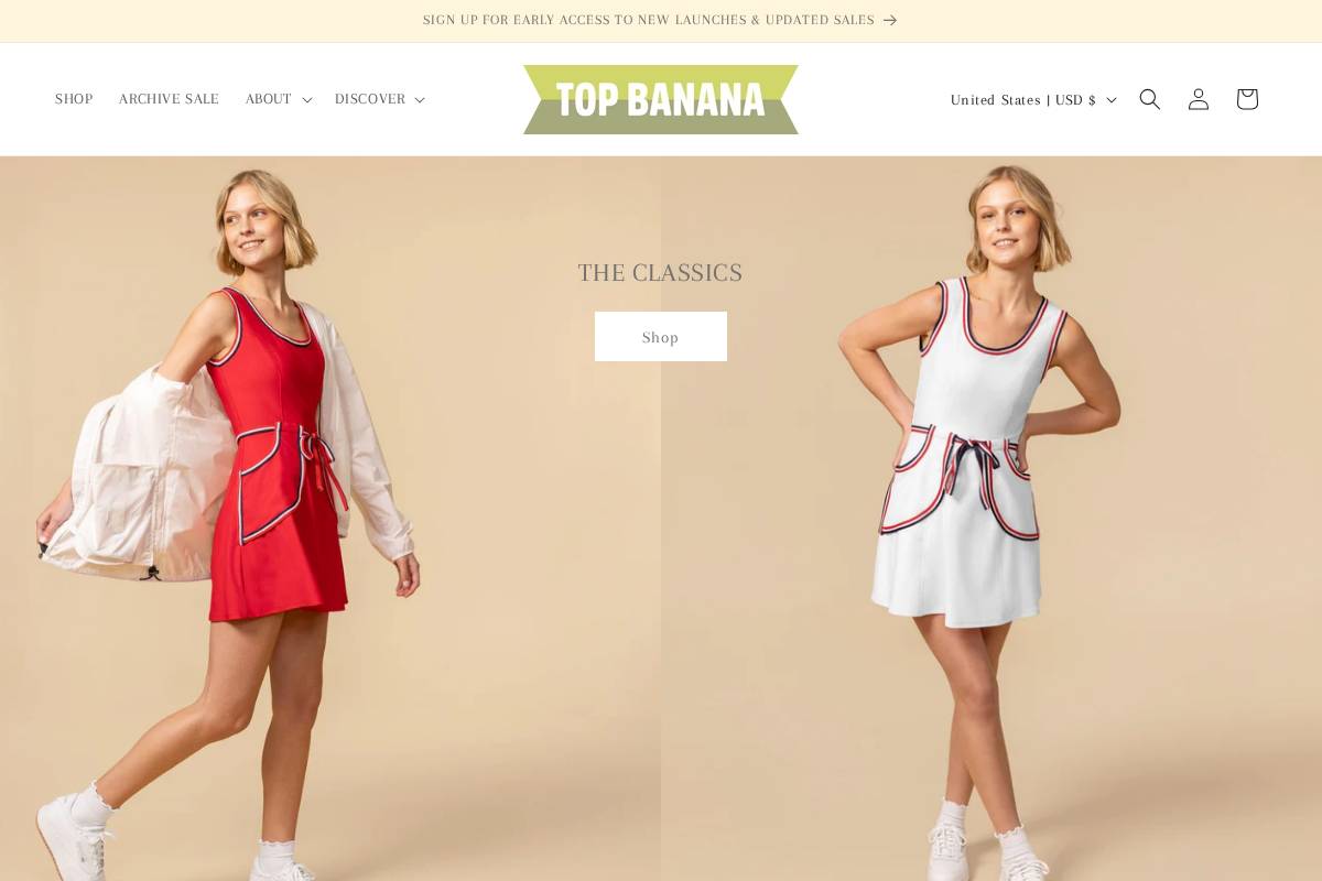 hellotopbanana.com homepage screenshot
