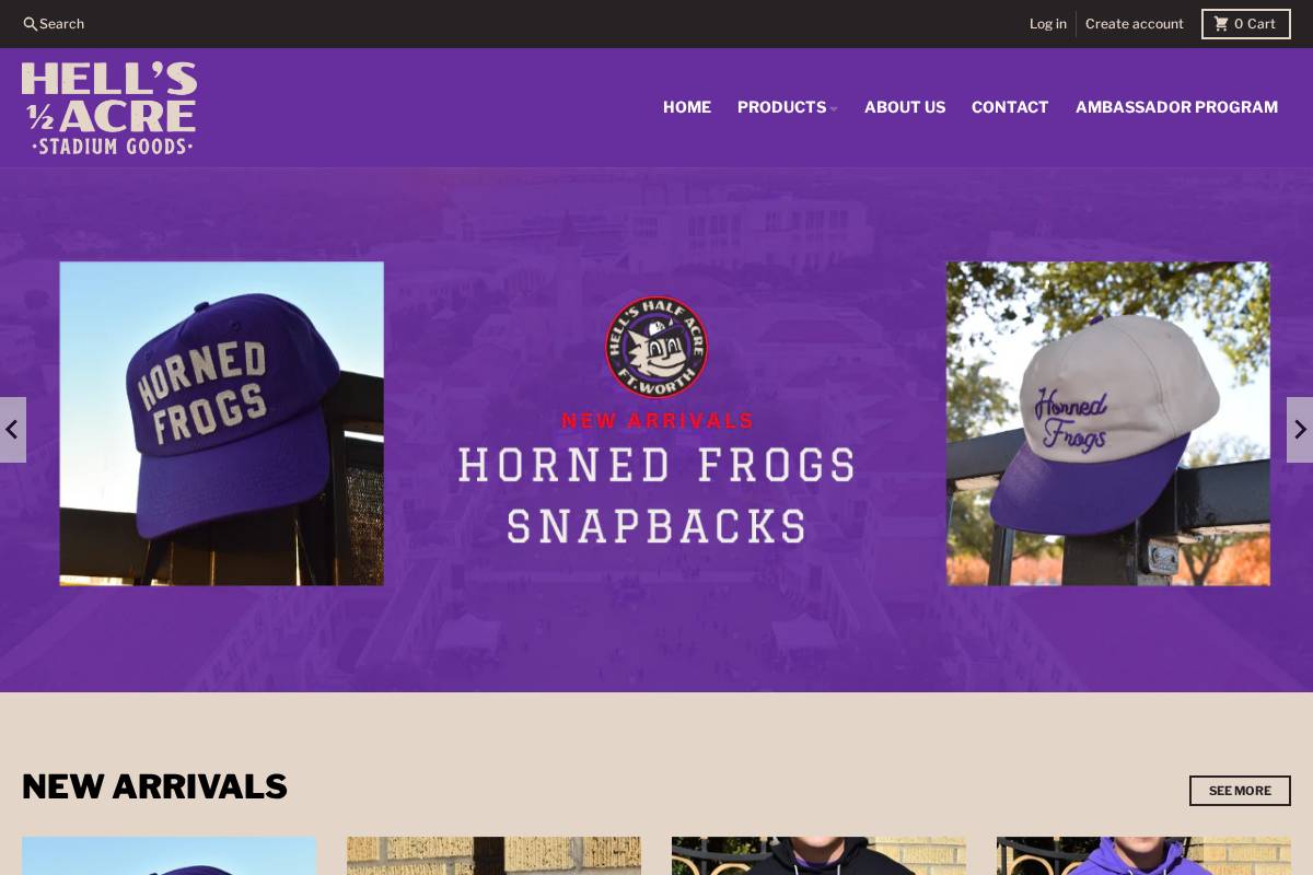 hellshalfacresg.com homepage screenshot