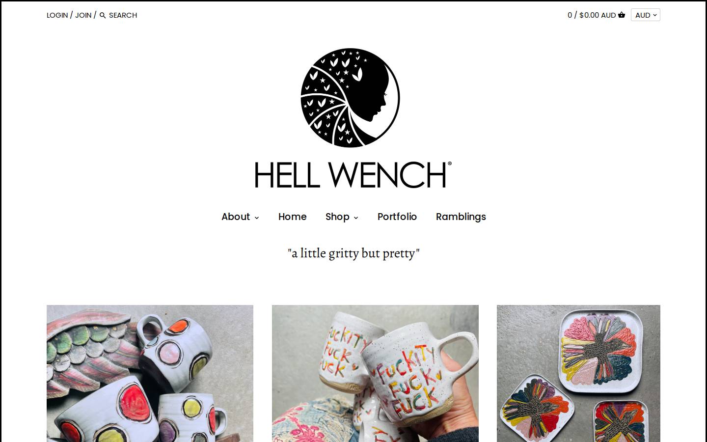 hellwench.com homepage screenshot