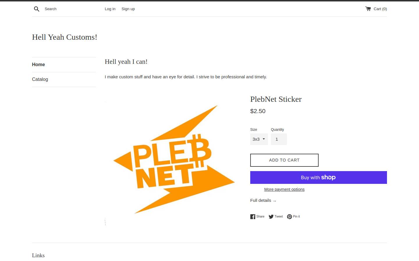 hellyeahcustoms.com homepage screenshot