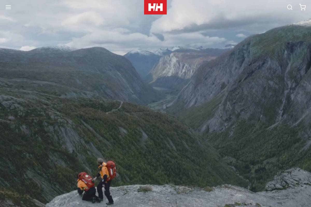 hellyhansen.co.nz homepage screenshot