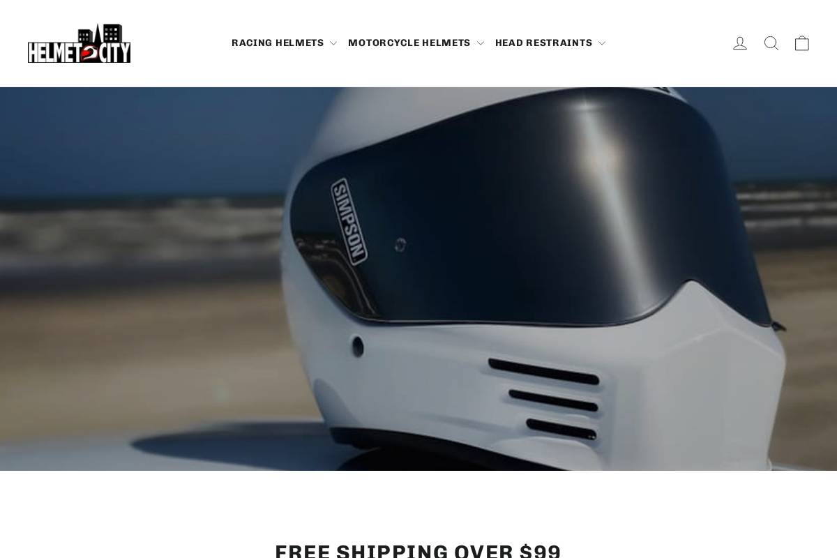 Helmetcity homepage screenshot