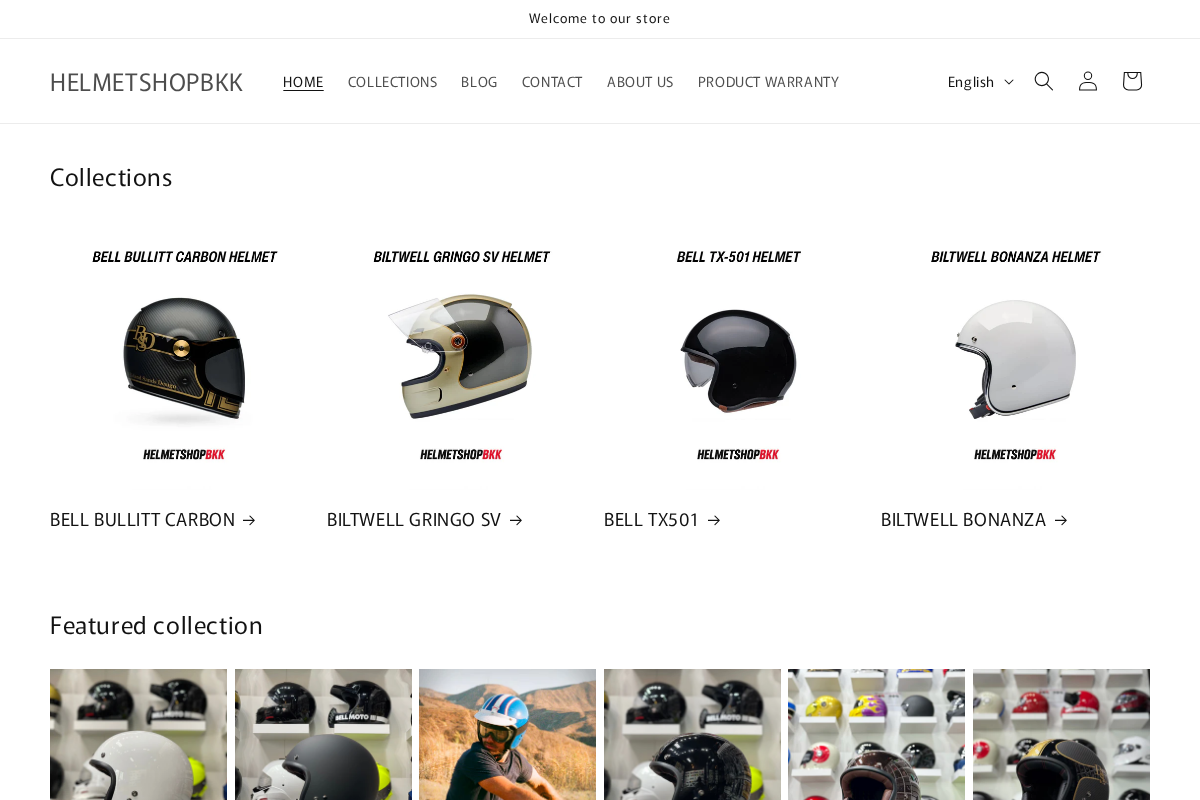 HELMETSHOPBKK homepage screenshot