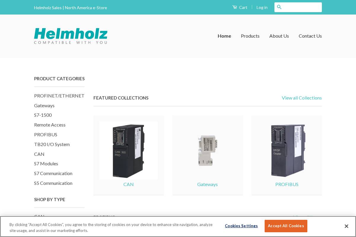 helmholzsales.com homepage screenshot