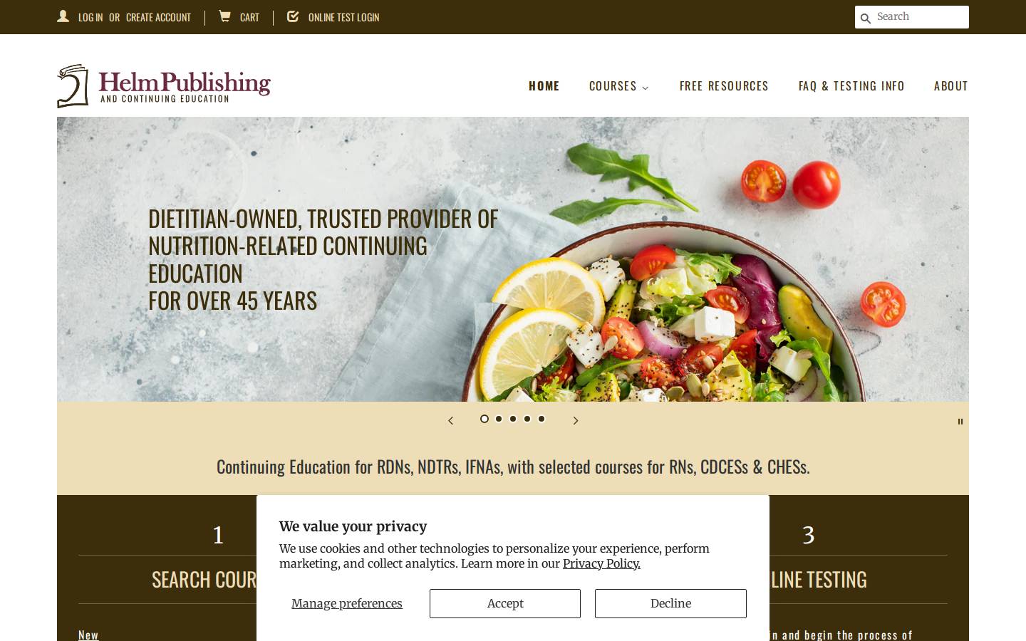 helmpublishing.com homepage screenshot