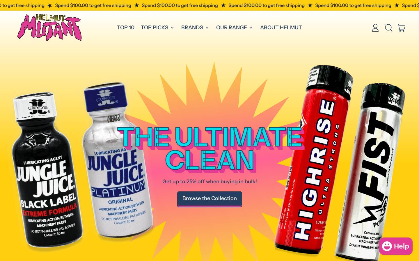 helmutmutant.com.au homepage screenshot