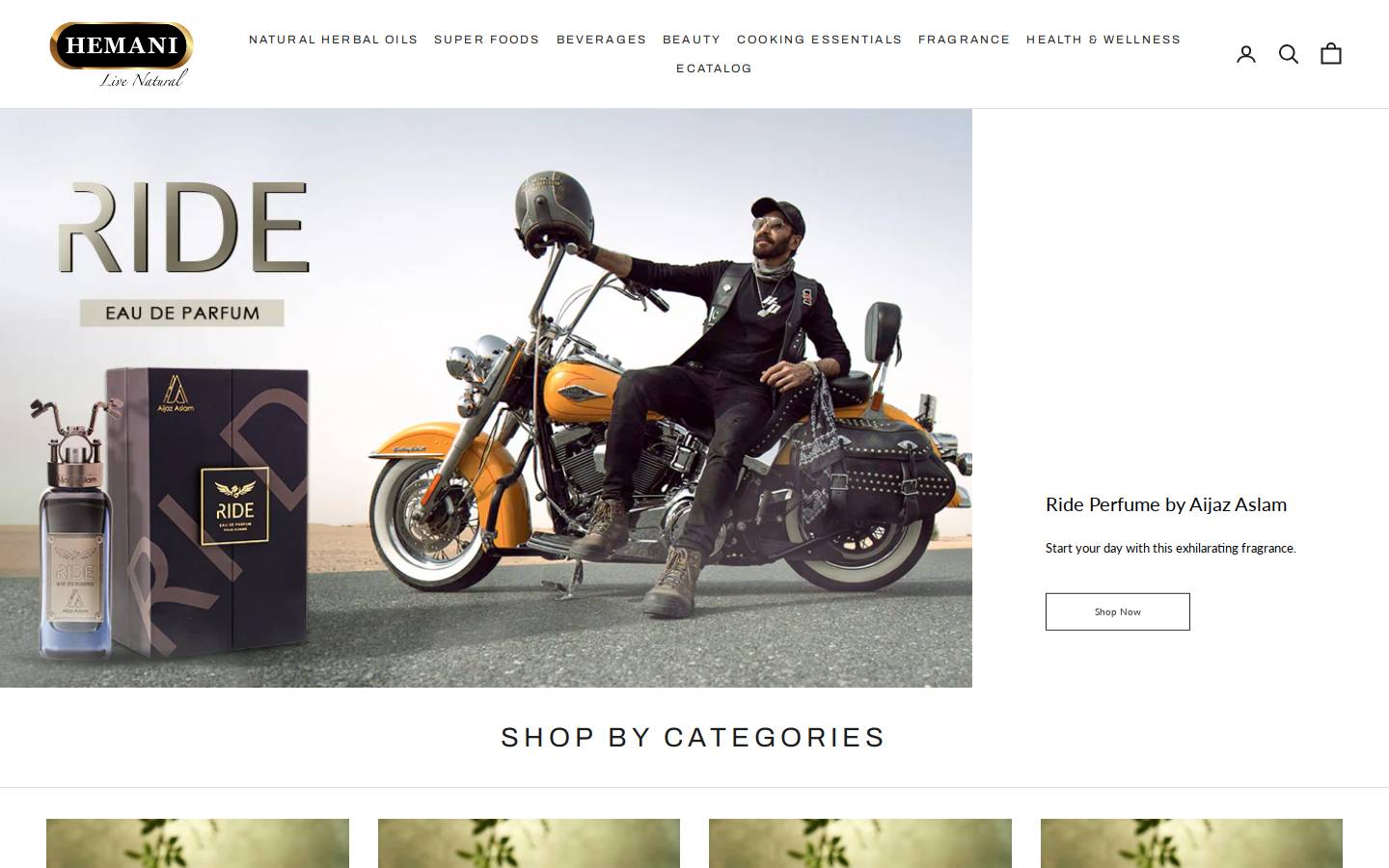 hemani.com.au homepage screenshot
