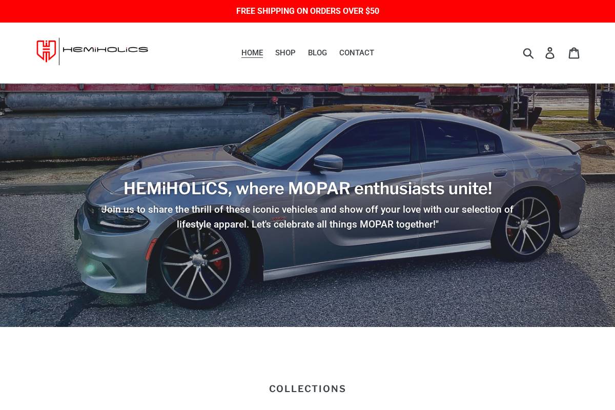 hemiholics.com homepage screenshot