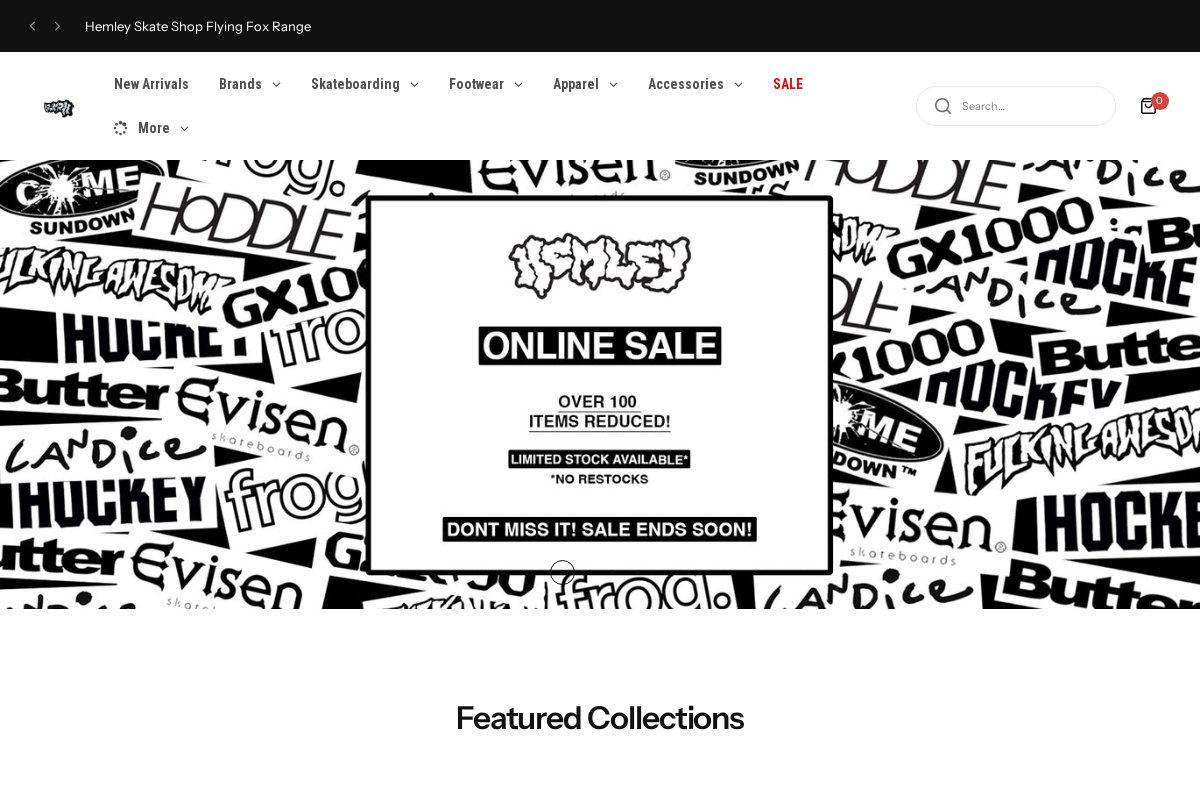Hemley Skateboarding homepage screenshot