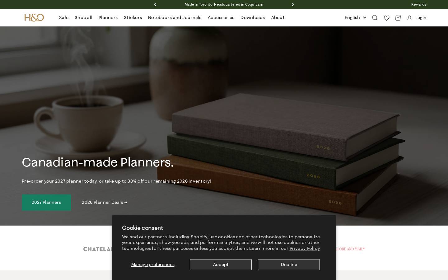 hemlockandoak.com homepage screenshot