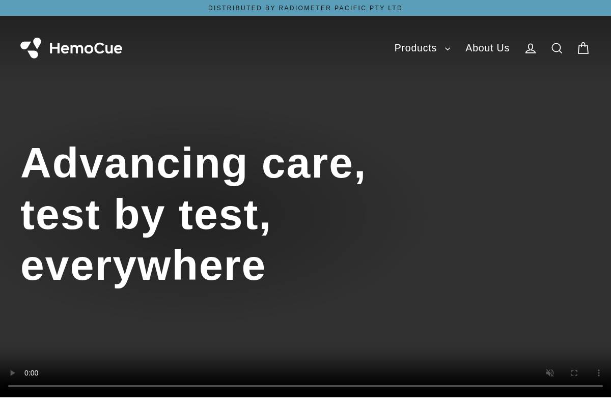hemocuepacific.com homepage screenshot