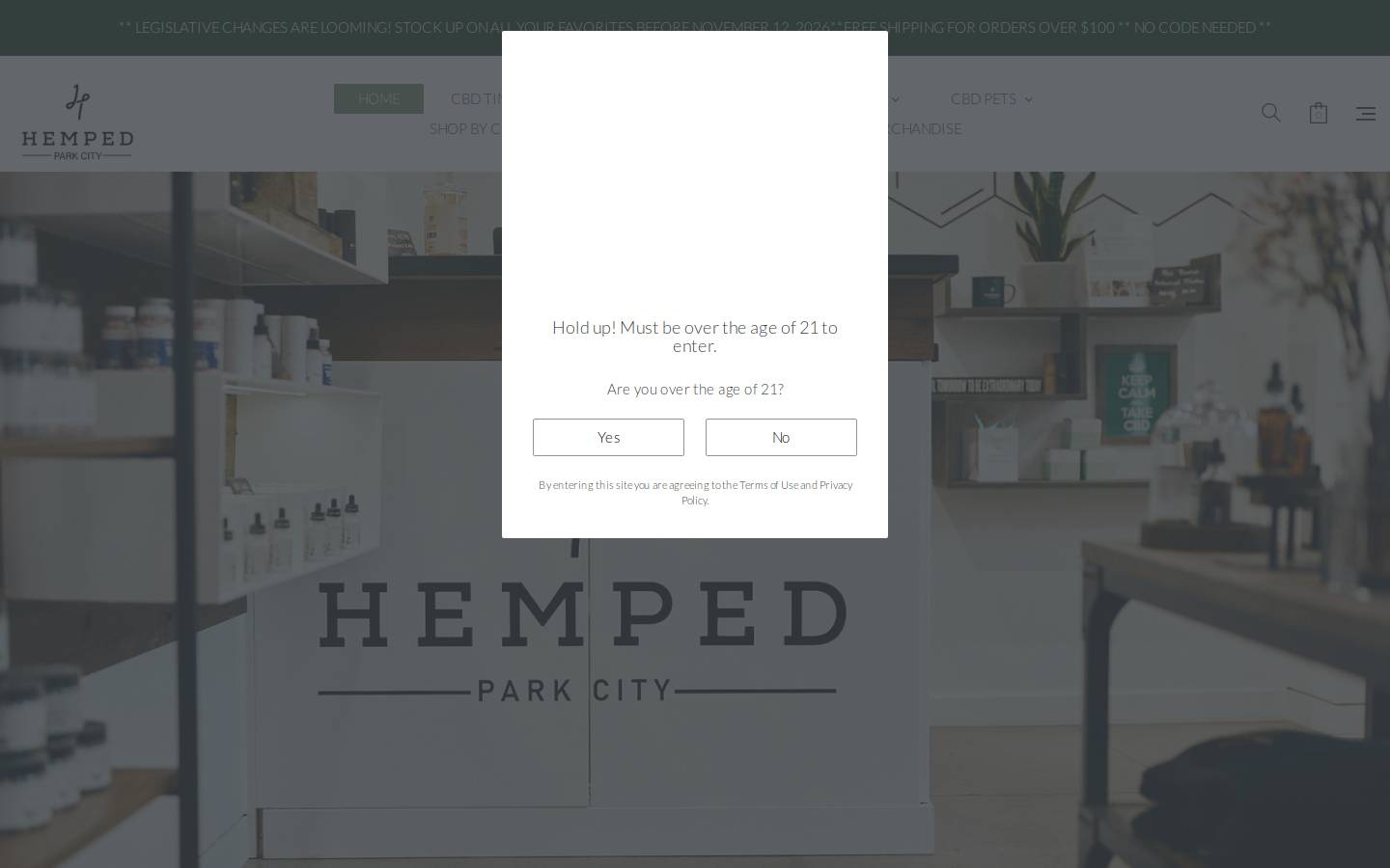 hempedparkcity.com homepage screenshot