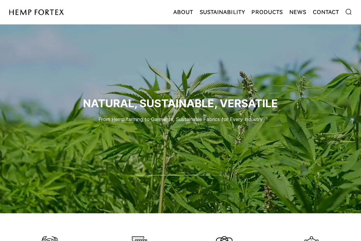 hempfortex.com homepage screenshot