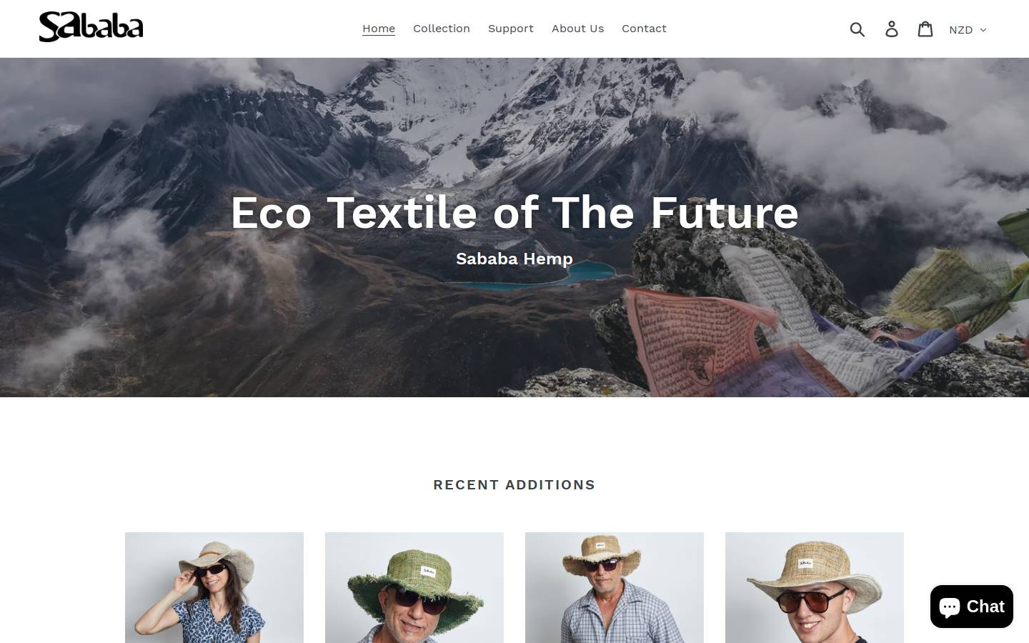 hemphats.co.nz homepage screenshot