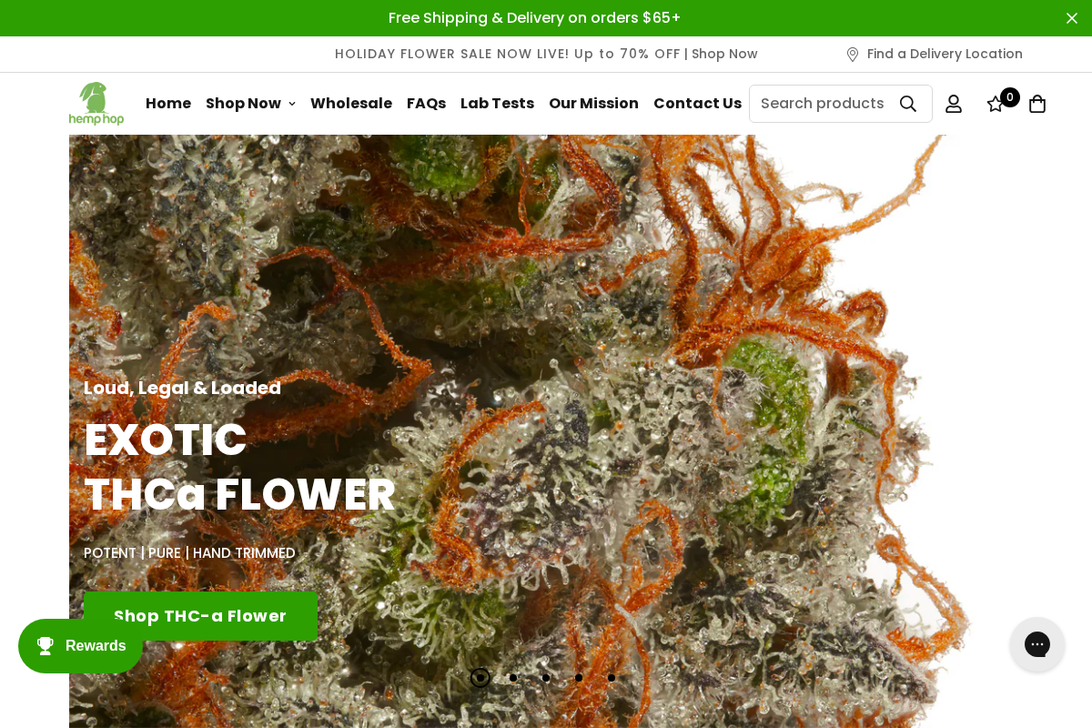 Hemp Hop homepage screenshot