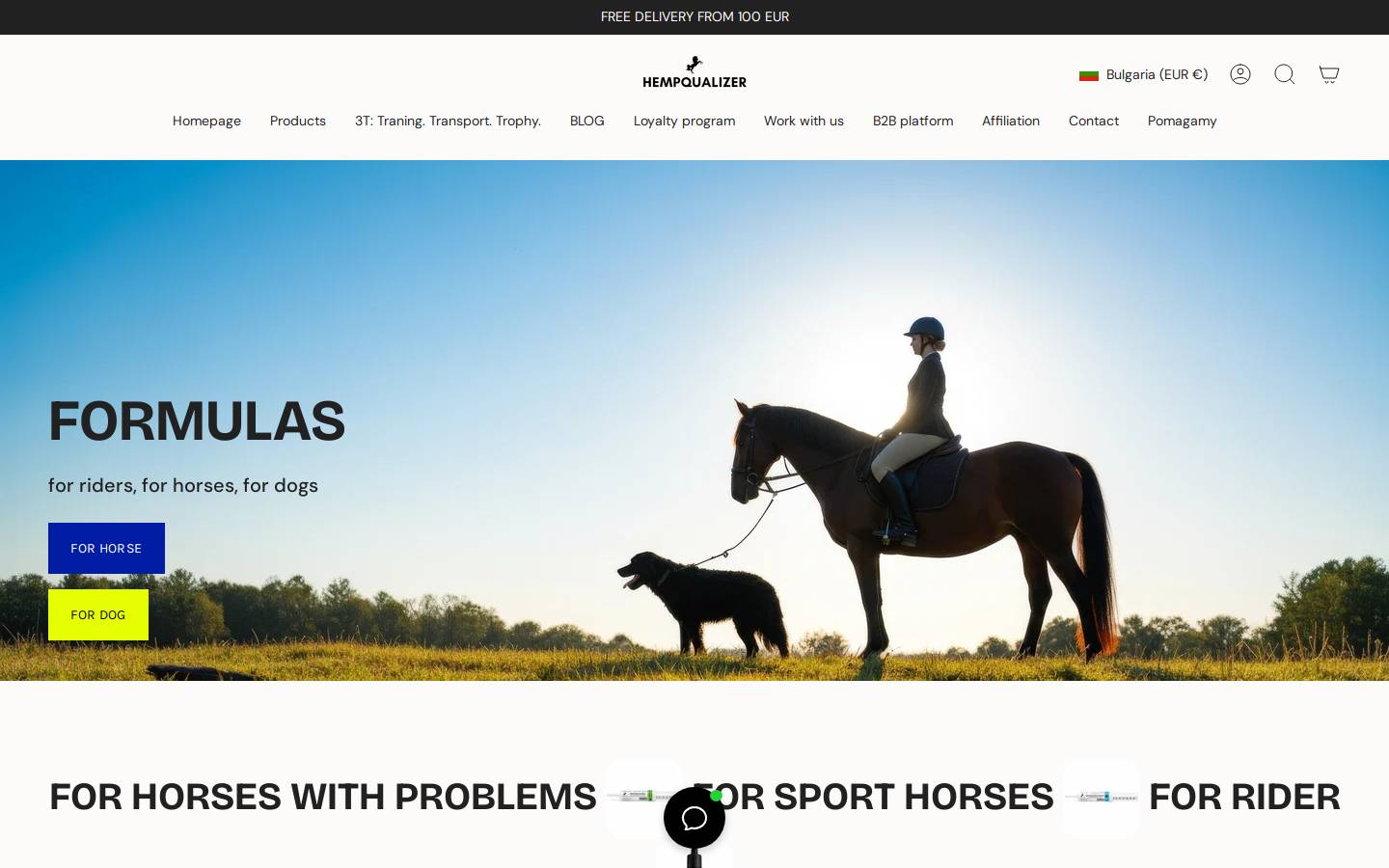 hempqualizer.com homepage screenshot