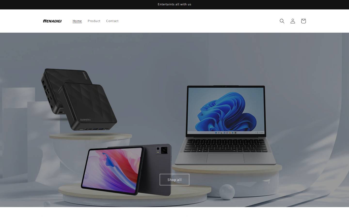 henadigiglobal.com homepage screenshot
