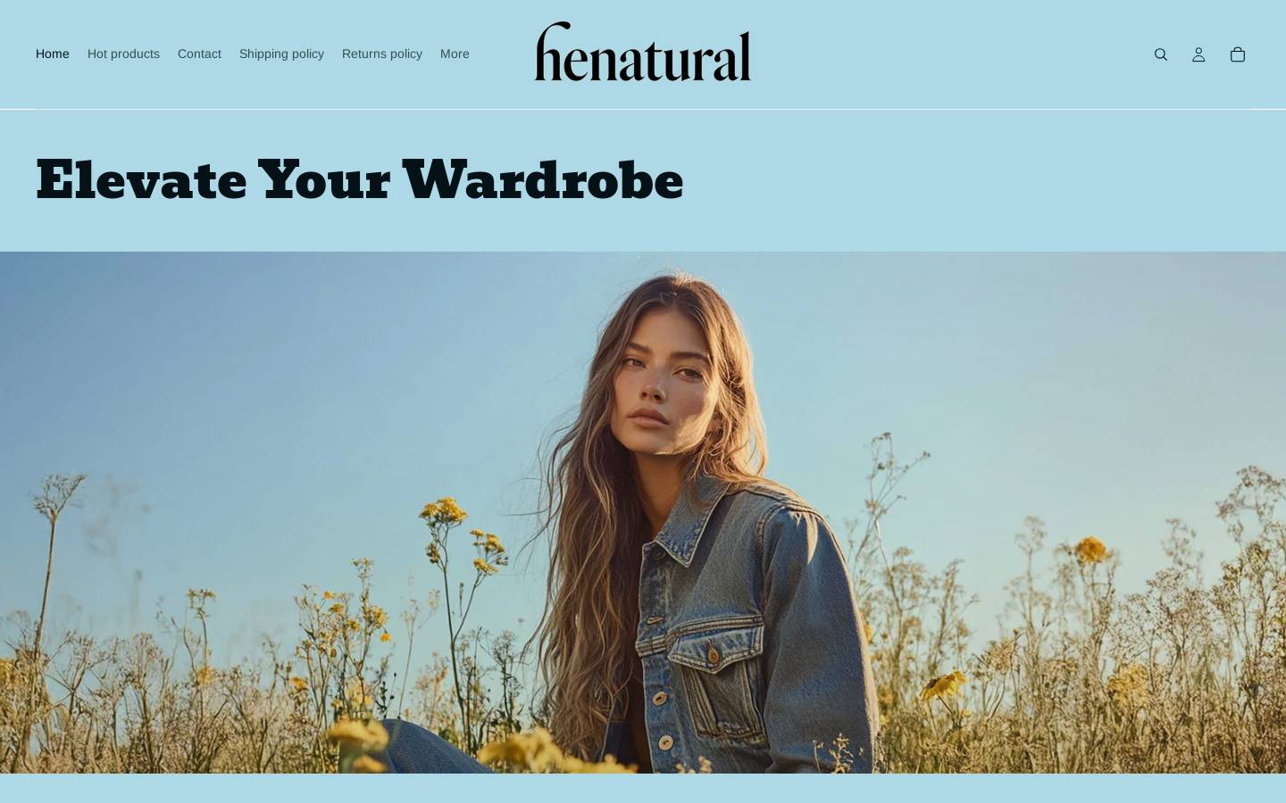 henatural.com homepage screenshot