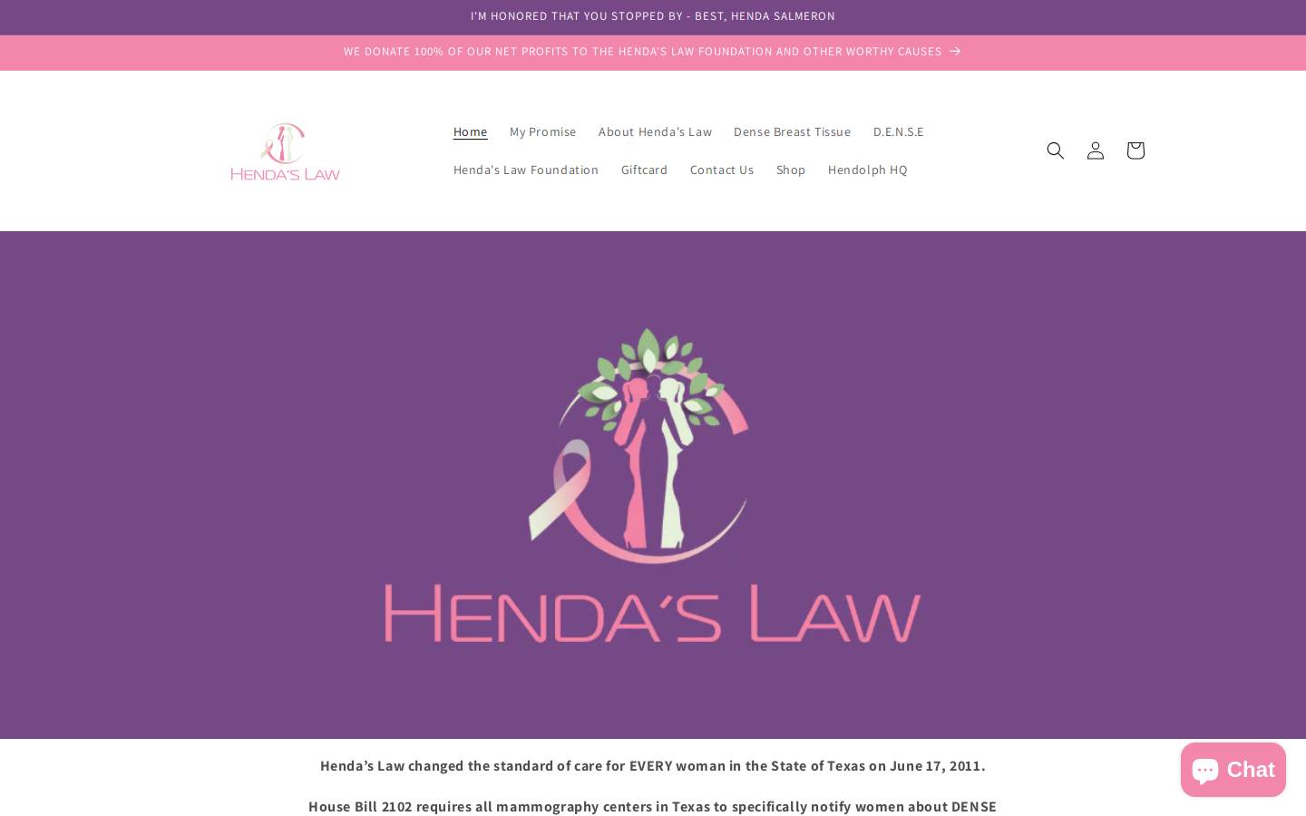 hendaslaw.com homepage screenshot