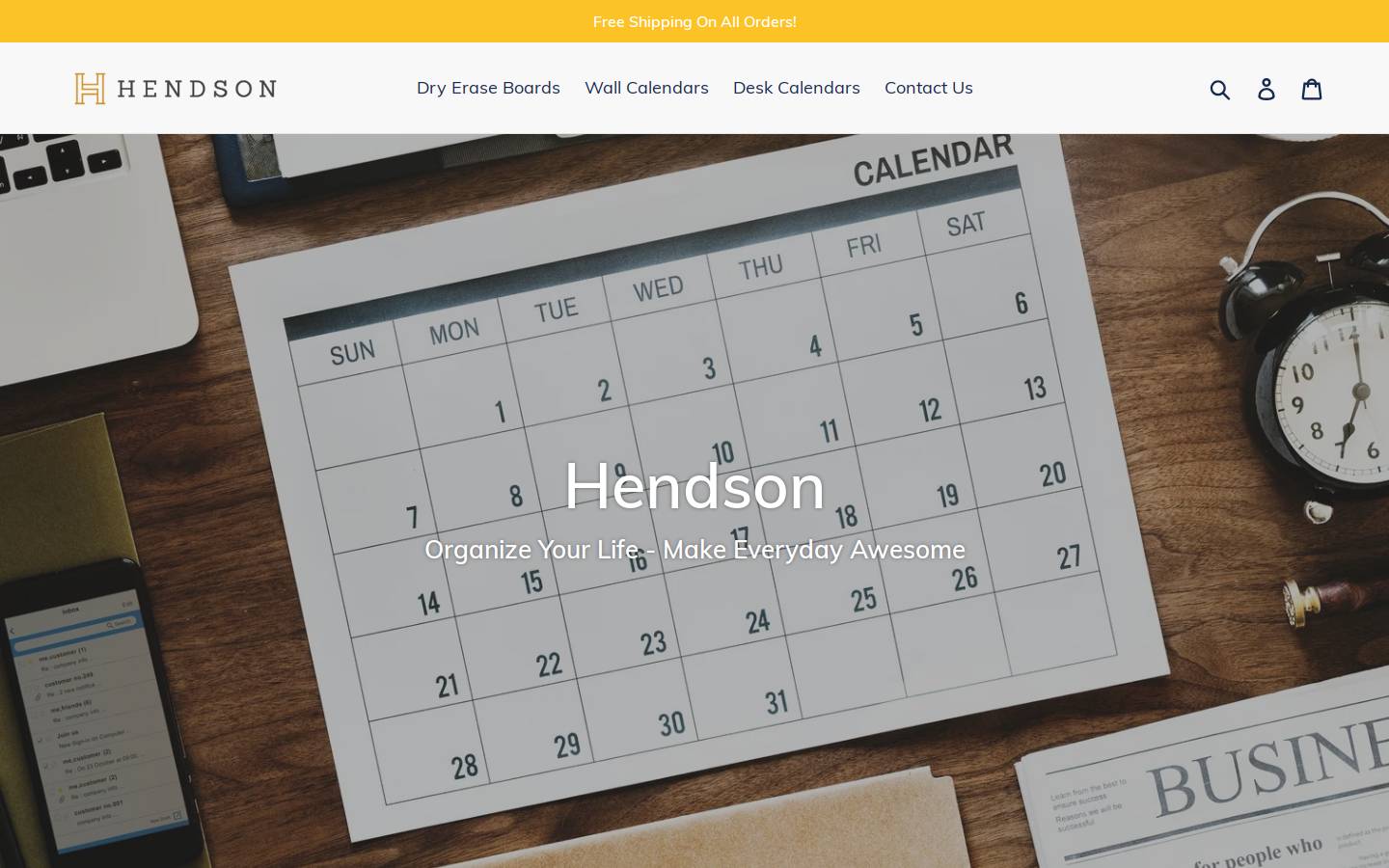 hendsonusa.com homepage screenshot